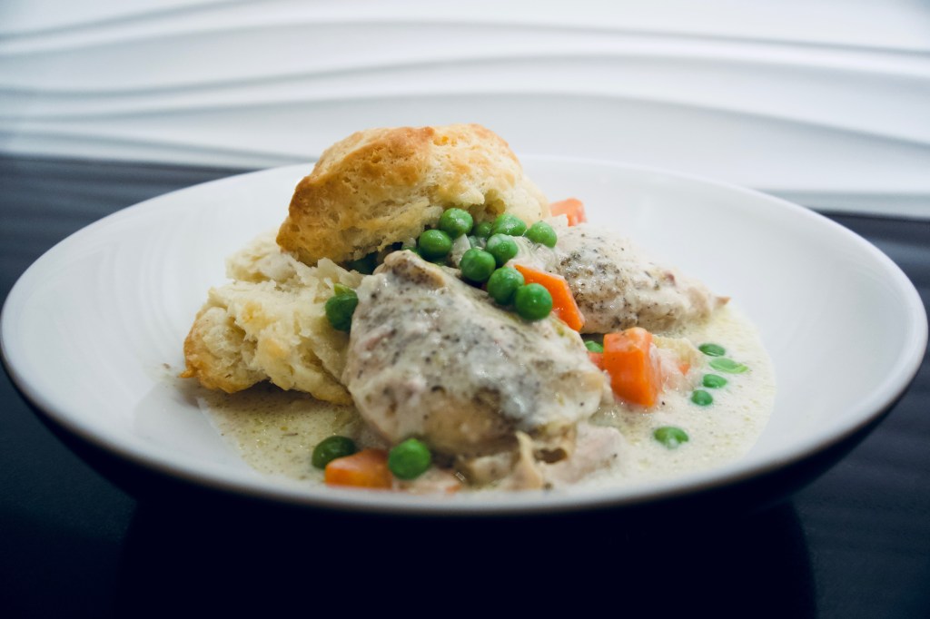 Perfect for a cold day – Slow-Cooker Creamy Chicken With&nbsp;Biscuits